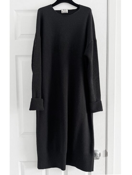 Acne Studios Dresses & Skirts - Acne Studios "Dita" Wool Knit Dress in Black, size XS/S